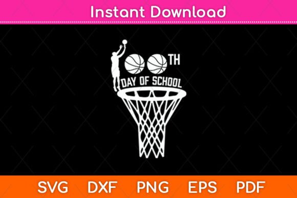 100 Day of School Basketball Design Review