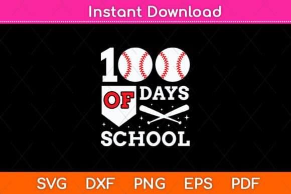 100 Days of School Baseball Design Review
