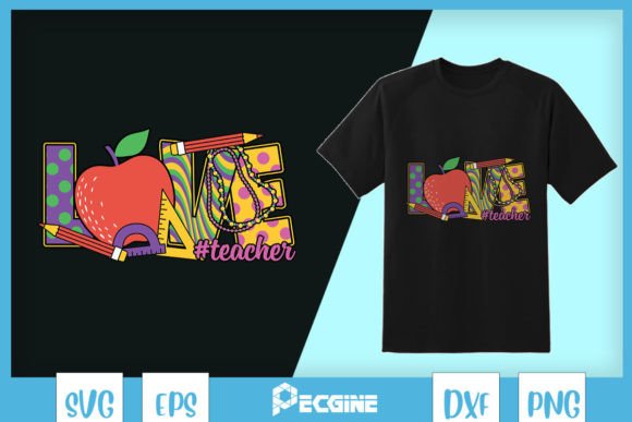 Love Teacher Mardi Gras Apple SVG: A Stitch Review