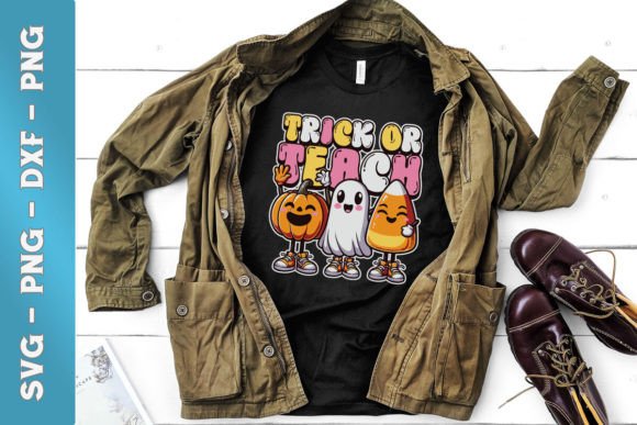 Retro Teacher Halloween Trick Teach SVG Review
