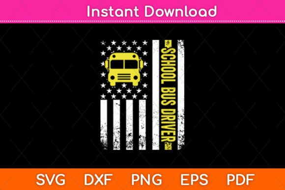 School Bus Driver American Flag: Embroidery Review