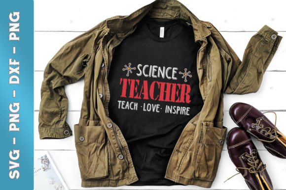 Science Teacher Teach Love Inspire SVG Review