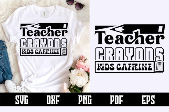 Teacher Crayons Kids Caffeine Svg Review