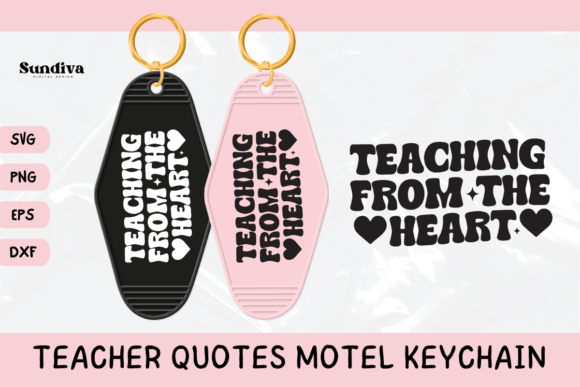 Teacher Sayings Motel Keychain SVG 2 Review