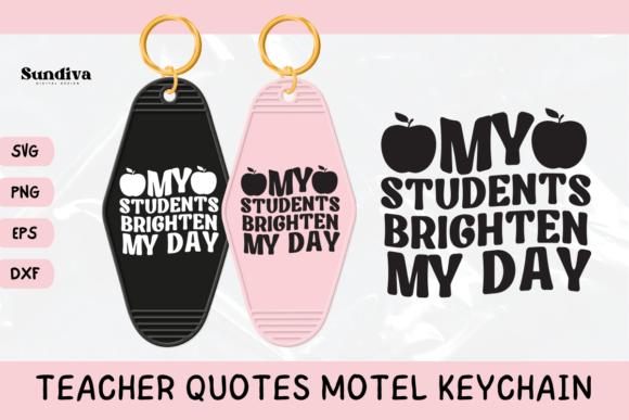 Teacher Sayings Motel Keychain SVG 4 Review
