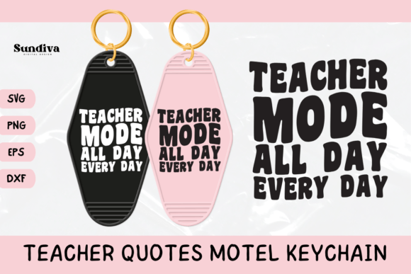 Teacher Sayings Motel Keychain SVG 7 Review